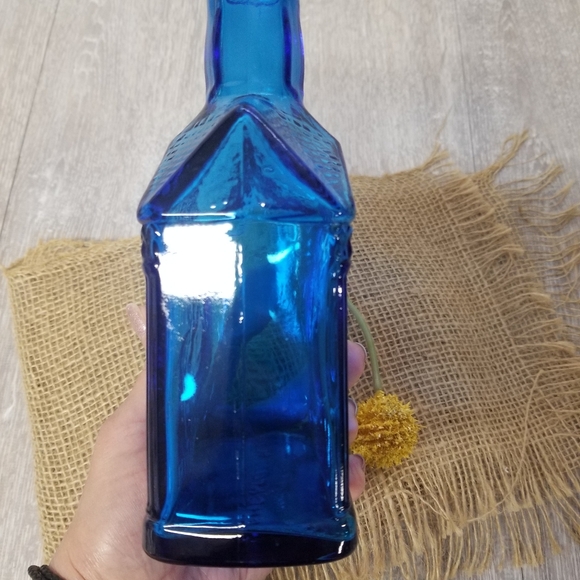 Cobalt Blue Wheaton Glass Bottle Vintage - Picture 7 of 8